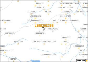 map of Les Chazes