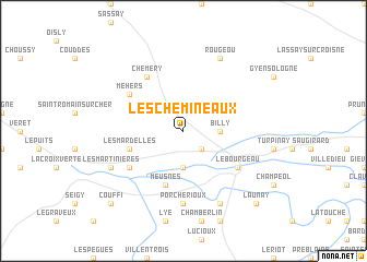 map of Les Chemineaux