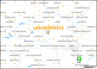 map of Les Chênes Secs