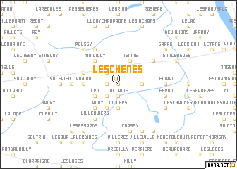 map of Les Chênes