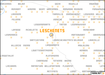 map of Les Chenêts