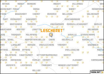 map of Lescheret