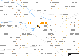 map of Les Chesneaux