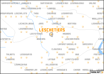 map of Les Chetiers