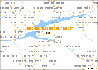 map of Les Chevaliers-de-lʼAdroit