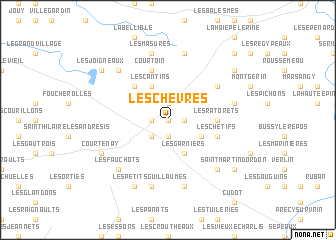 map of Les Chèvres