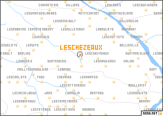 map of Les Chézeaux