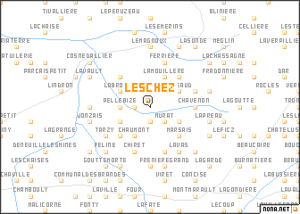 map of Les Chez