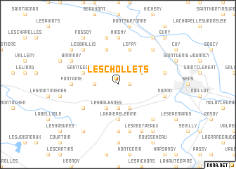 map of Les Chollets