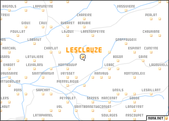 map of LʼEsclauze