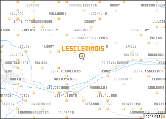 map of Les Clérimois