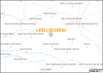 map of Les Clouzeaux