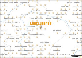 map of Les Clusères
