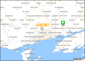 map of Lescoat