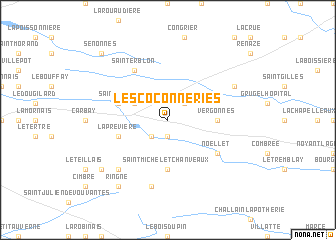 map of Les Coconneries