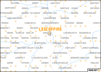 map of Les Coffins