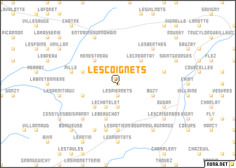 map of Les Coignets