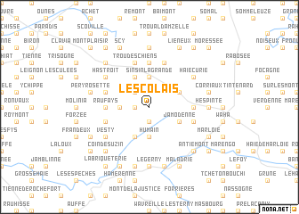 map of Lescolais