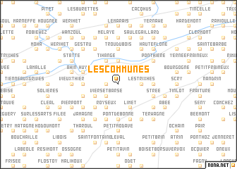 map of Les Communes