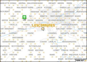 map of Les Communes