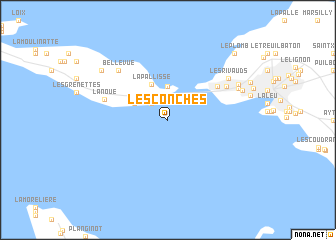 map of Les Conches