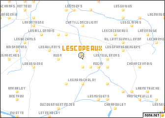 map of Les Copeaux