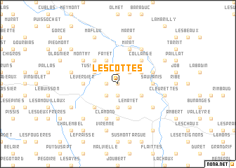 map of Les Cottes