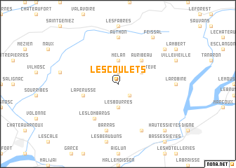 map of Les Coulets