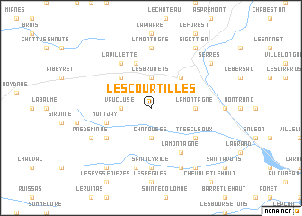 map of Les Courtilles