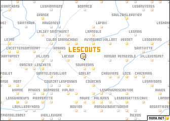 map of Les Couts