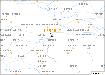 map of Lescout