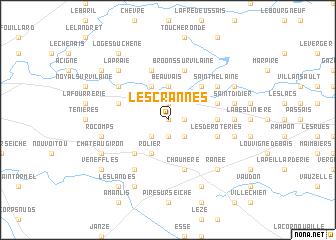 map of Les Crannes