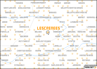 map of Les Crenées