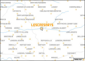 map of Les Cresnays