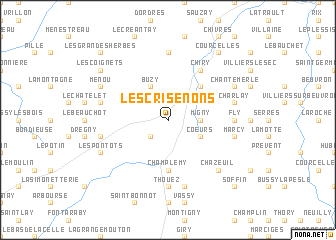map of Les Crisenons