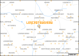 map of Les Crots de Veau