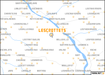 map of Les Crottets
