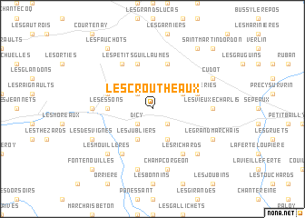 map of Les Croutheaux