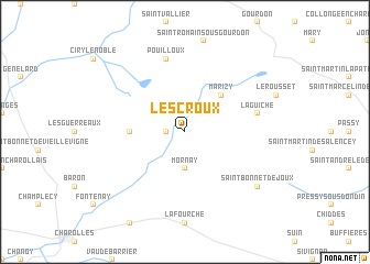 map of Les Croux