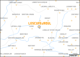 map of Lescure-Jaoul