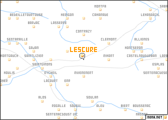 map of Lescure