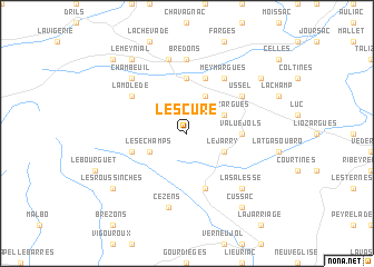 map of Lescure