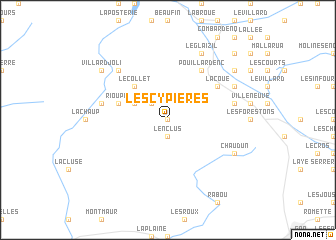 map of Les Cypières
