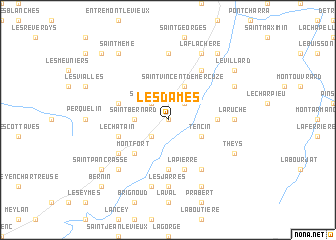 map of Les Dames