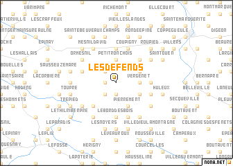 map of Les Défends