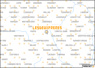 map of Les Deux-Frères