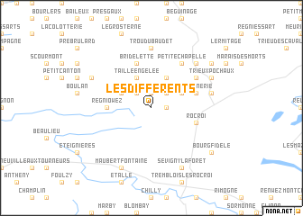 map of Les Différents