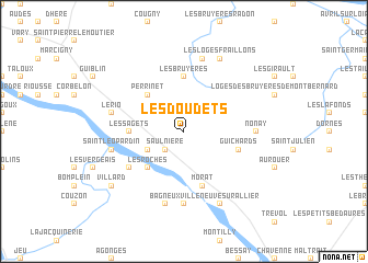 map of Les Doudets