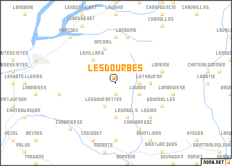 map of Les Dourbes