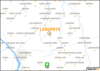 map of Les Driats